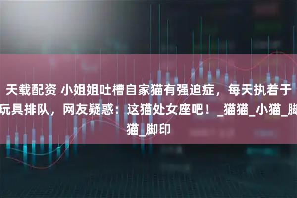 天载配资 小姐姐吐槽自家猫有强迫症，每天执着于给玩具排队，网友疑惑：这猫处女座吧！_猫猫_小猫_脚印